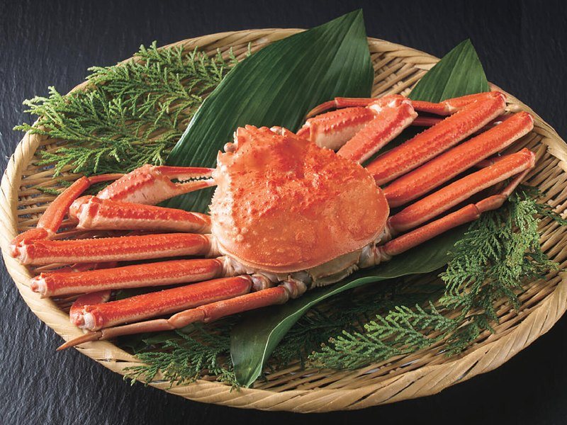 〈ずわいがに〉ボイルずわいがに姿（best Gourmet 11,000円コース掲載）