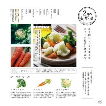 2月の旬野菜の誌面（12ページ）