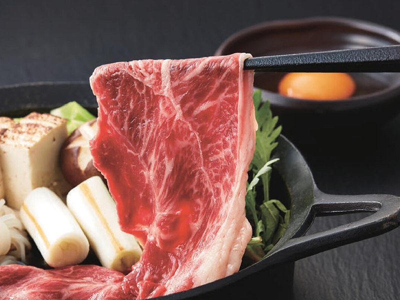 〈上州牛〉すき焼用（COURONNE（クロンヌ） 3,900円コース掲載）