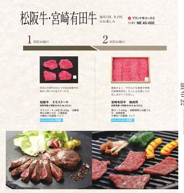 松阪牛・宮崎有田牛の誌面（44ページ）