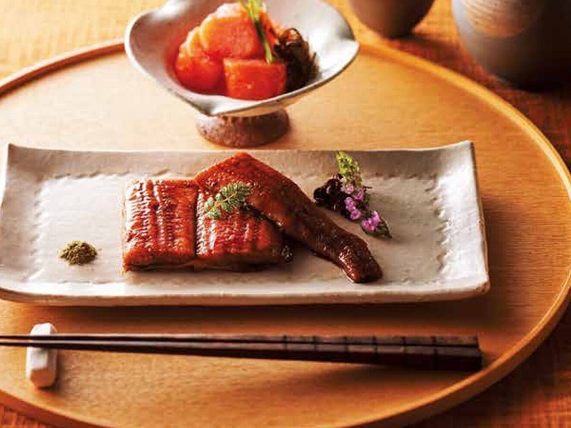 〈魚三楼〉うなぎ蒲焼と明太子（JTBありがとうプレミアム 30,900円コース掲載）
