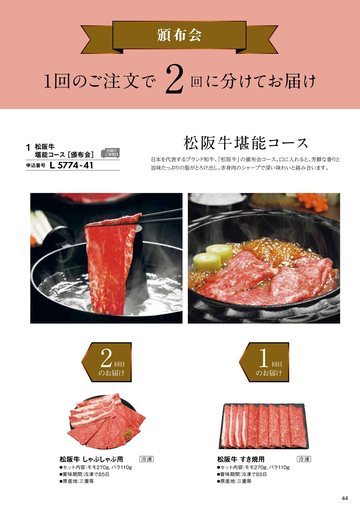 松阪牛の誌面（46ページ）