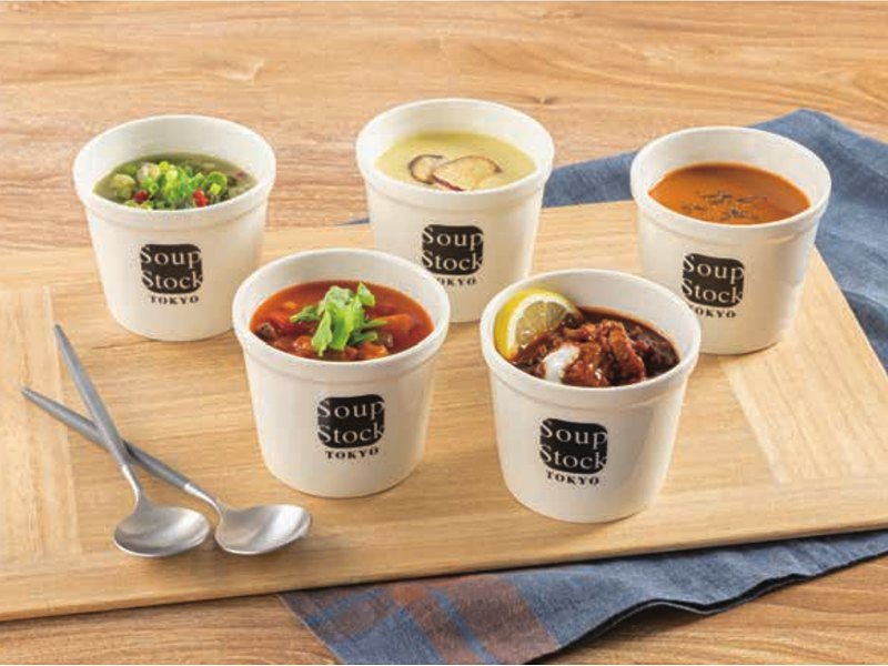 〈スープストックトーキョー〉スープのセット（Presentage 10,900円コース掲載）
