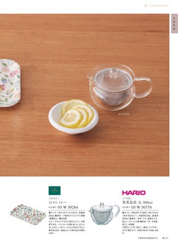 ハリオの誌面（105ページ）
