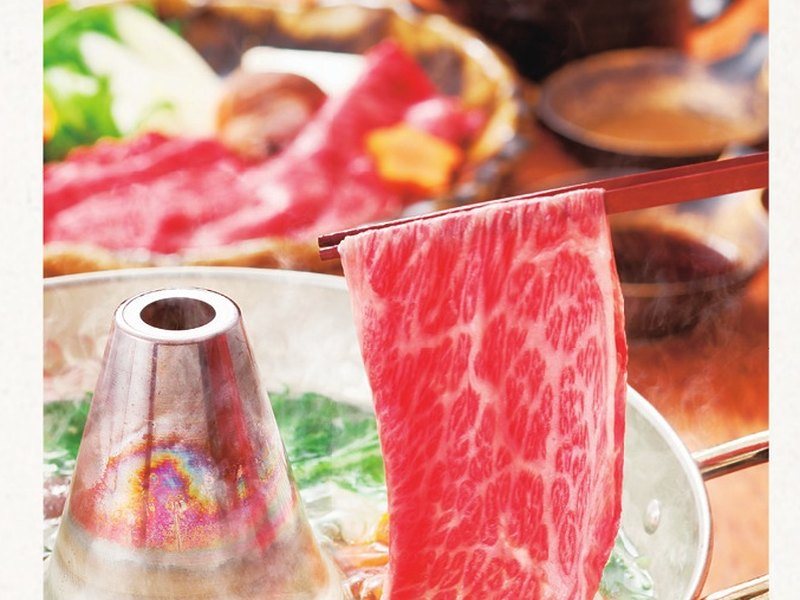 〈サンショク〉松阪牛ももしゃぶしゃぶ用（うましま 10,900円コース掲載）