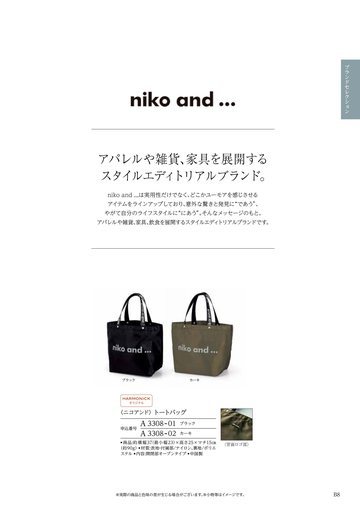 ニコアンドの誌面（12ページ）