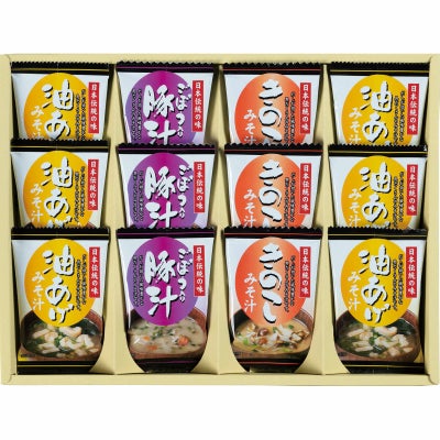 フリーズドライ「お味噌汁3種の味詰合せ」