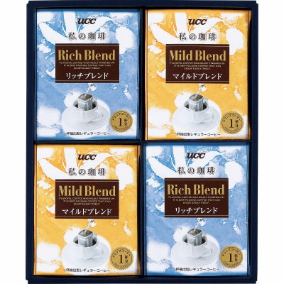 UCC 一杯抽出型レギュラーコーヒー「私の珈琲」ギフト（2種16個）