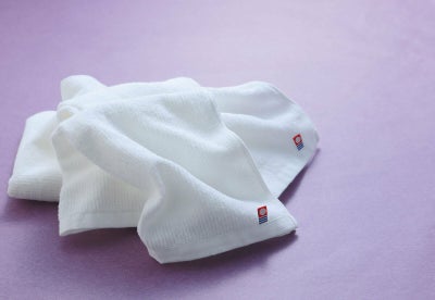 今治白なみ～しらなみ～ 木箱入り フェイス・ハンドタオルセット
