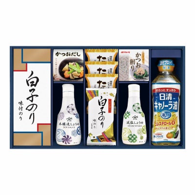 ヤマサ鮮度しょうゆ＆白子のり詰合せ