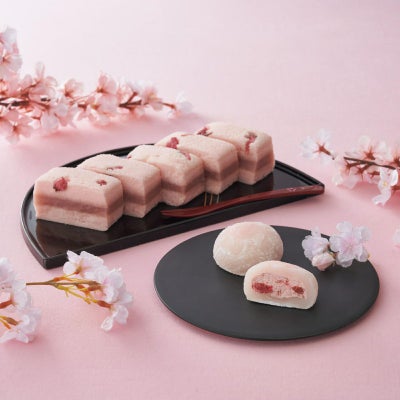 新杵堂 桜ふわふわ・苺ムース大福セット