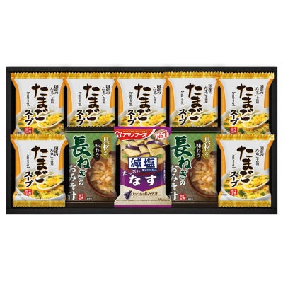 フリーズドライ おみそ汁＆たまごスープ（10食）